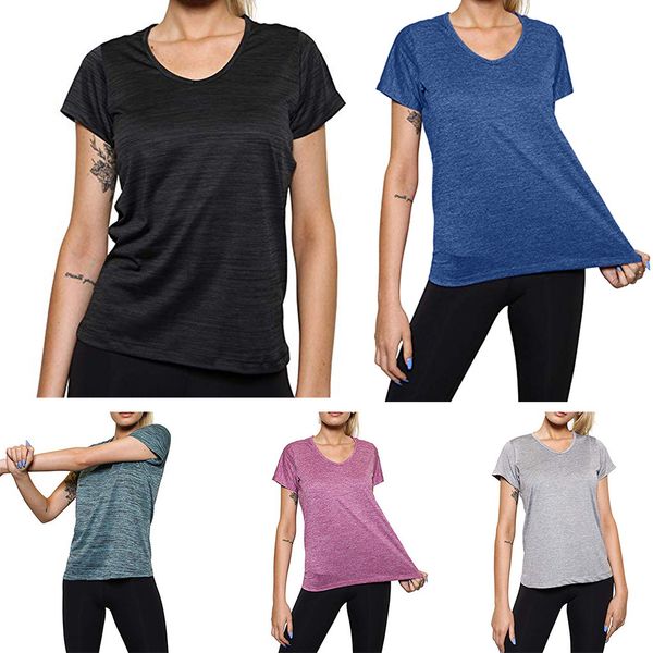 ladies 5pc short sleeve yoga women sports solid summer pregnancy t-shirt sportswear ropa embarazada #y2, White
ladies 5pc short sleeve yoga women sports solid summer pregnancy t-shirt sportswear ropa embarazada #y2, White
