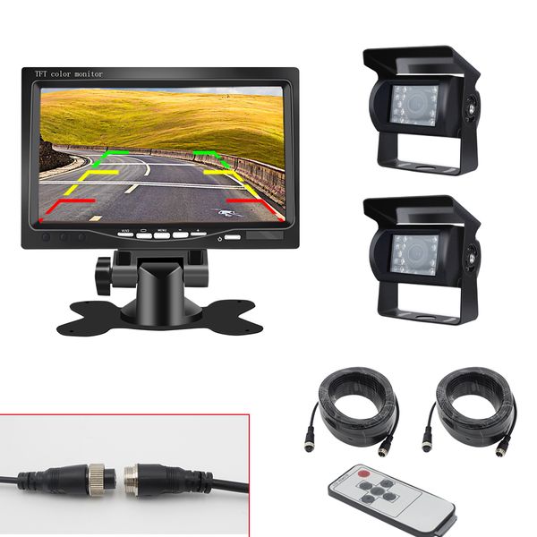 auto truck parking system with 2 high definition cameras reverse parking assistant system rear view 7 inch monitor car
auto truck parking system with 2 high definition cameras reverse parking assistant system rear view 7 inch monitor car
