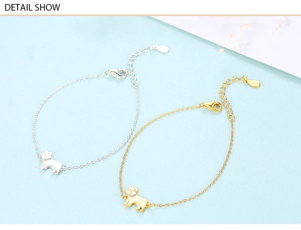 s925 sterling silver ladies bracelet simple fashion accessories, Golden;silver
s925 sterling silver ladies bracelet simple fashion accessories, Golden;silver
