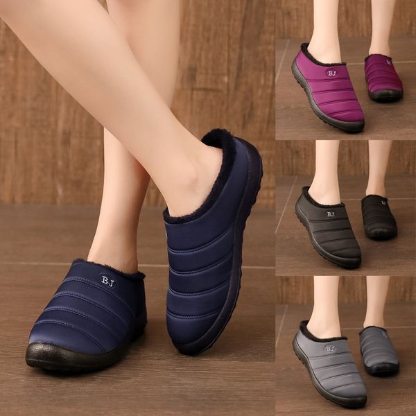 sagace slippers women fashion ladies plus velvet warm outdoor sports shoes waterproof snow cotton slippers home d11, Black
sagace slippers women fashion ladies plus velvet warm outdoor sports shoes waterproof snow cotton slippers home d11, Black