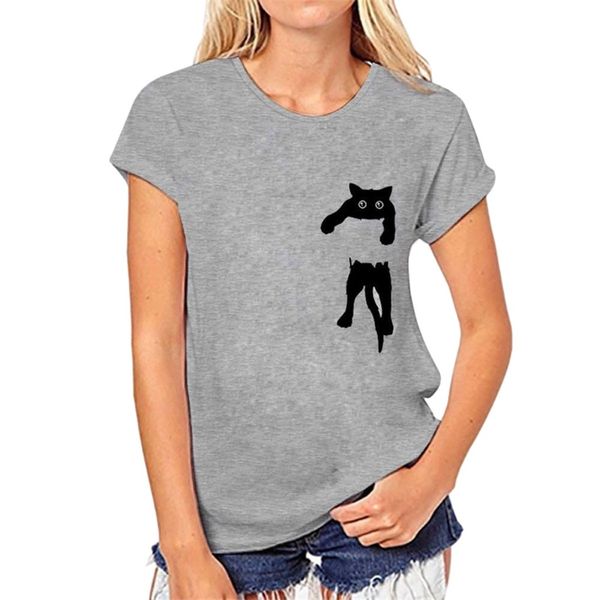summer 2019 t shirt women cat print korean style basic tshirt woman korean clothes funny t shirts women ladies, White
summer 2019 t shirt women cat print korean style basic tshirt woman korean clothes funny t shirts women ladies, White