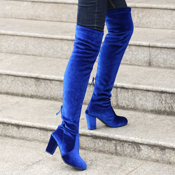 square high heels slim boots female over the knee boots women motorcycle boot women's thigh high shoes woman, Black
square high heels slim boots female over the knee boots women motorcycle boot women's thigh high shoes woman, Black