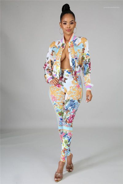 outfits fashion luxury floral printed long sleeve two piece pants womens 2020 spring clothing women two piece, White
outfits fashion luxury floral printed long sleeve two piece pants womens 2020 spring clothing women two piece, White