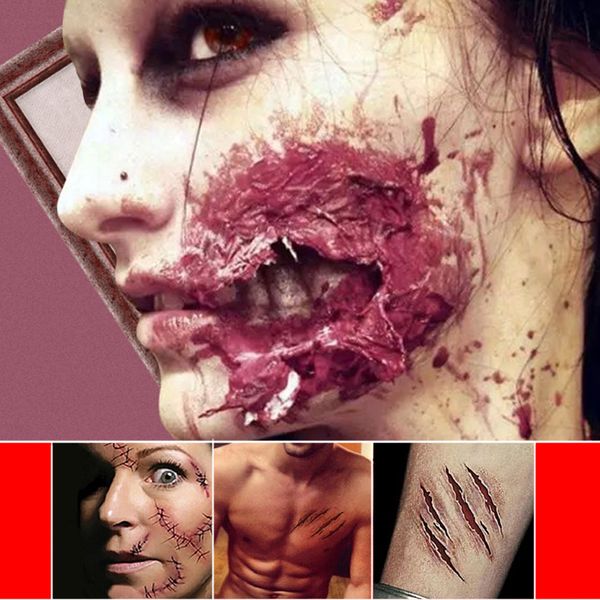 party tattoo sticker horrible zombie scars tattoos halloween horror 3d really blood injury sticker fake scab blood temporary
party tattoo sticker horrible zombie scars tattoos halloween horror 3d really blood injury sticker fake scab blood temporary