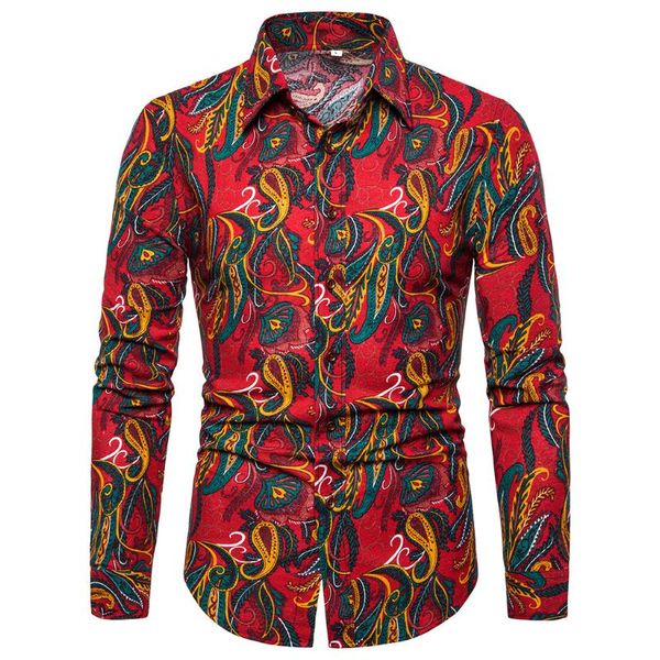 men's brand new personalized fashion casual business long sleeve printed shirt hawaiian shirt men street wear, White;black
men's brand new personalized fashion casual business long sleeve printed shirt hawaiian shirt men street wear, White;black