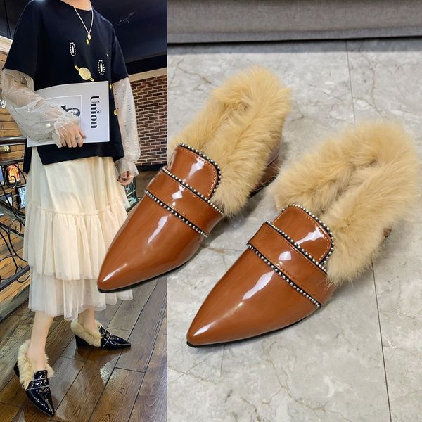 2019 new bottom with heel single shoes plus velvet autumn winter wear fur shoes female comfortable casual u14-81, Black
2019 new bottom with heel single shoes plus velvet autumn winter wear fur shoes female comfortable casual u14-81, Black