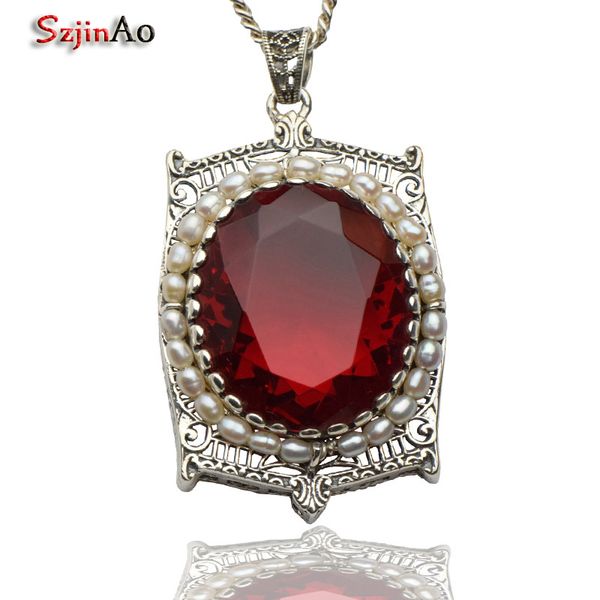szjinao promotion классический античный рубин 925 ювелирных изделий стерлингового серебра природный жемчуг женщины ручной работы подвеска оп, Silver
szjinao promotion классический античный рубин 925 ювелирных изделий стерлингового серебра природный жемчуг женщины ручной работы подвеска оп, Silver