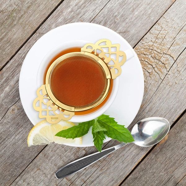 tea strainer with dripping bowl, mesh teapot, stainless steel pine leaf tea strainer, double winged handle, 2 pieces, silver and tea straine
tea strainer with dripping bowl, mesh teapot, stainless steel pine leaf tea strainer, double winged handle, 2 pieces, silver and tea straine