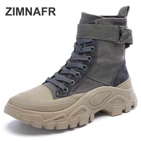 2019 participants in boots genuine leather & canvas fashion of autumn winter boots mountaineering desert travel, Black
2019 participants in boots genuine leather & canvas fashion of autumn winter boots mountaineering desert travel, Black