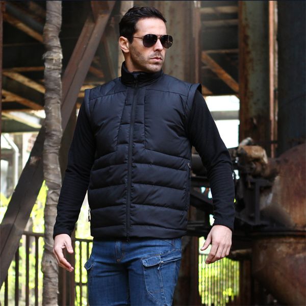 outdoor camping tactical jacket men's sleeve detachable windproof down warm coats training climbing hiking winter sports jackets, Blue;black
outdoor camping tactical jacket men's sleeve detachable windproof down warm coats training climbing hiking winter sports jackets, Blue;black