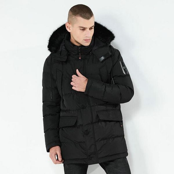 new fashion winter jacket men nice new parka coat men fur hood male jacket cold casual parks warm thickening coat, Black
new fashion winter jacket men nice new parka coat men fur hood male jacket cold casual parks warm thickening coat, Black