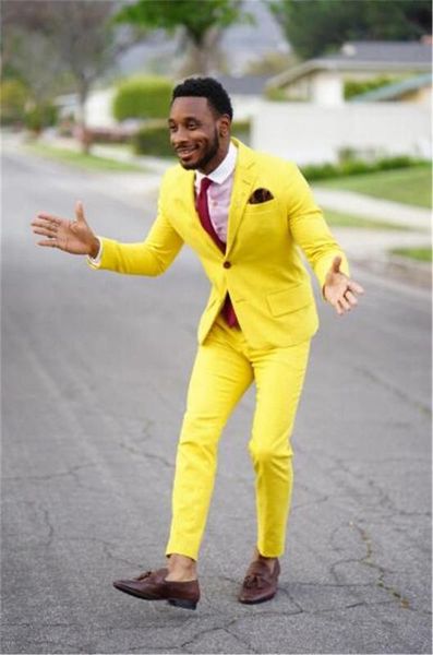men's suits & blazers casual yellow wedding suit for men 2021 notch lapel tuxedo slim fit 2 pieces set (jacket+pants) constume homme ma, White;black
men's suits & blazers casual yellow wedding suit for men 2021 notch lapel tuxedo slim fit 2 pieces set (jacket+pants) constume homme ma, White;black