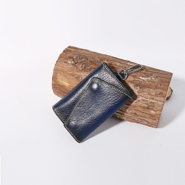 new vegetable tanned leather multi-function three fold car general leather buffed leather key bag in autumn and winter 2019, Red;blue
new vegetable tanned leather multi-function three fold car general leather buffed leather key bag in autumn and winter 2019, Red;blue