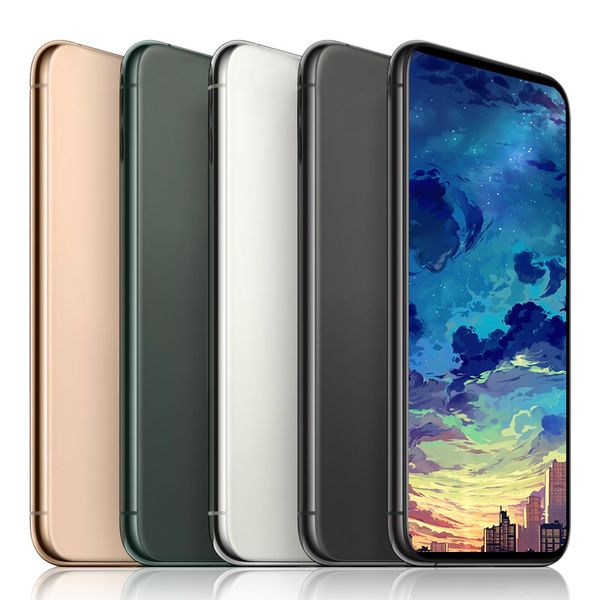 

smartphone 11 max with face id 1g ram 16g 6.5inch rom quad core 8mp camera 3g wcdma unlocked phones