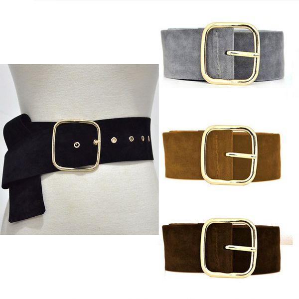 new design wide belt female dress belts decorate waistband fashion gold pin buckle velvet belt party black flannel women, Black;brown
new design wide belt female dress belts decorate waistband fashion gold pin buckle velvet belt party black flannel women, Black;brown