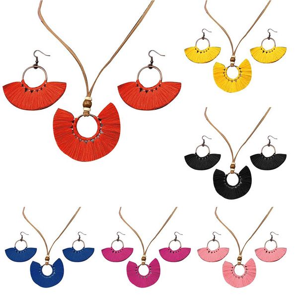 women necklace hook earrings vintage fan shape tassel circle pendant jewelry set gift, Silver
women necklace hook earrings vintage fan shape tassel circle pendant jewelry set gift, Silver