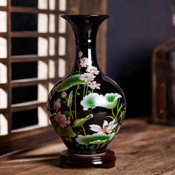 jingdezhen ceramic vase ornaments floral living room modern chinese-style television cabinet dried flowers decoration porcelain vase
jingdezhen ceramic vase ornaments floral living room modern chinese-style television cabinet dried flowers decoration porcelain vase