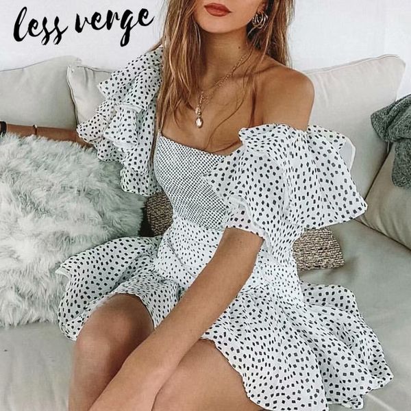 lessverge dot white mesh ruffles summer dress off shoulder chiffon party dress women elegant boho beach robe femme, Black;gray
lessverge dot white mesh ruffles summer dress off shoulder chiffon party dress women elegant boho beach robe femme, Black;gray