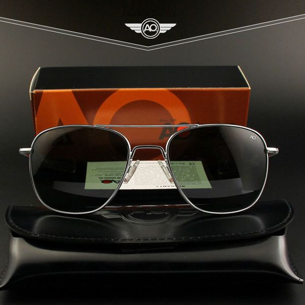 ao sun glasses men pilot brand designer american army military glass lens male sunglasses op55 op57 ch01, Blue
ao sun glasses men pilot brand designer american army military glass lens male sunglasses op55 op57 ch01, Blue