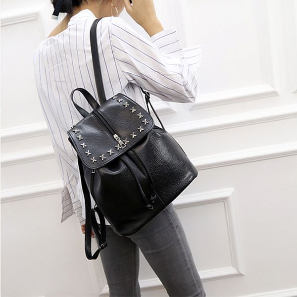 ocardian bag women studded zippered shoulder bag leather backpack travel school shoulder backpack dropship mar19
ocardian bag women studded zippered shoulder bag leather backpack travel school shoulder backpack dropship mar19