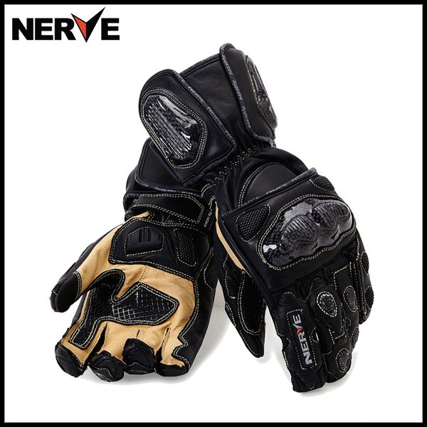 nerve new long paragraph motorcycle gloves leather carbon fiber knight anti - fall gloves windproof motorcross, Black
nerve new long paragraph motorcycle gloves leather carbon fiber knight anti - fall gloves windproof motorcross, Black