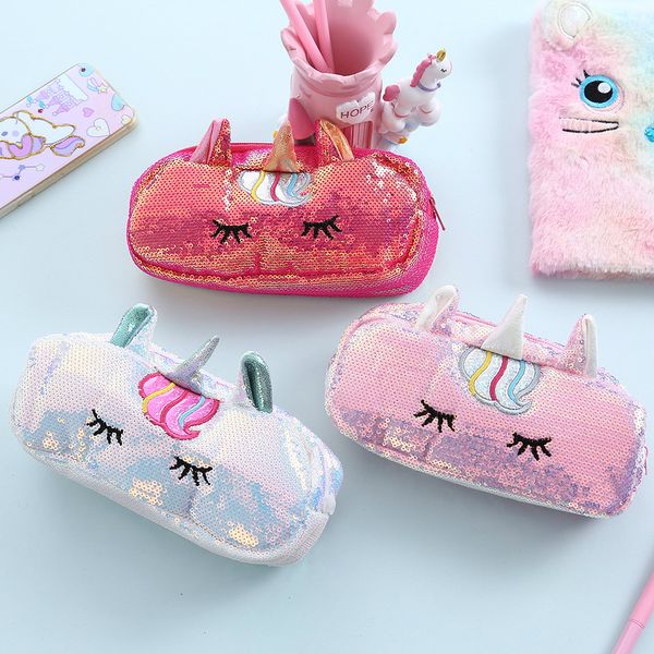 creative cute unicorn pencil case sequin school pencil bag pouch stationery kawaii big pencilcase for girls kids gifts school supplies
creative cute unicorn pencil case sequin school pencil bag pouch stationery kawaii big pencilcase for girls kids gifts school supplies