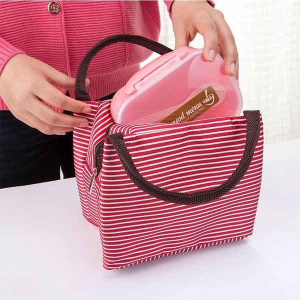 fashion portable women lunch bag canvas stripe insulated bento bags oxford tote lunch bags keep warm for school student, Blue;pink
fashion portable women lunch bag canvas stripe insulated bento bags oxford tote lunch bags keep warm for school student, Blue;pink
