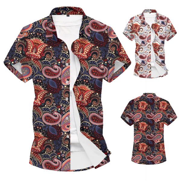 2020 new men's vintage baroque paisley vortex pattern leisure and fashion 3 d printing short sleeve shirt, White;black
2020 new men's vintage baroque paisley vortex pattern leisure and fashion 3 d printing short sleeve shirt, White;black