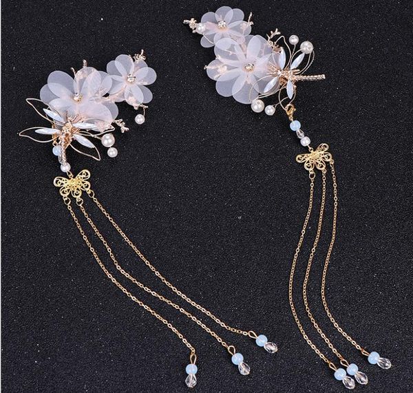 hanfu tiara ancient assembly decoration butterfly side clip ancient hair accessories tassel stepping, Silver
hanfu tiara ancient assembly decoration butterfly side clip ancient hair accessories tassel stepping, Silver