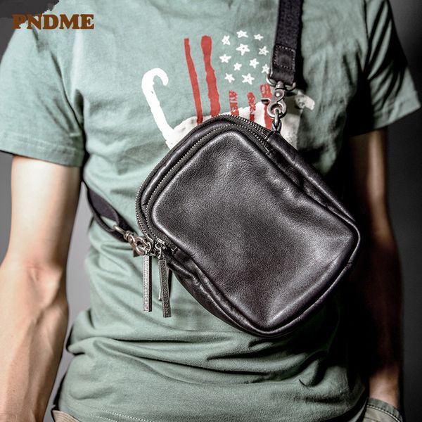 pndme fashion casual genuine leather men's small shoulder bag simple daily soft cowhide black phone messenger bags 
pndme fashion casual genuine leather men's small shoulder bag simple daily soft cowhide black phone messenger bags