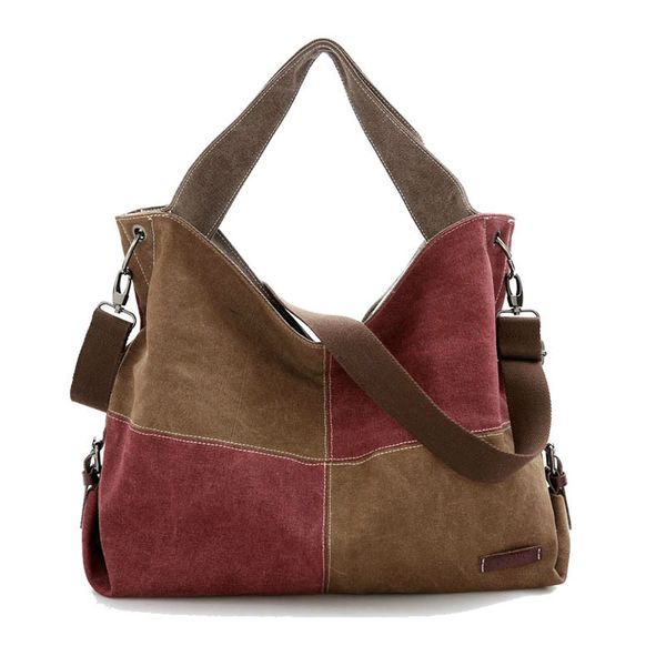 tinkin patchwork canvas women handbags tote vintage femal shoulder bag contrast color crossbody bag for young fashion travel
tinkin patchwork canvas women handbags tote vintage femal shoulder bag contrast color crossbody bag for young fashion travel