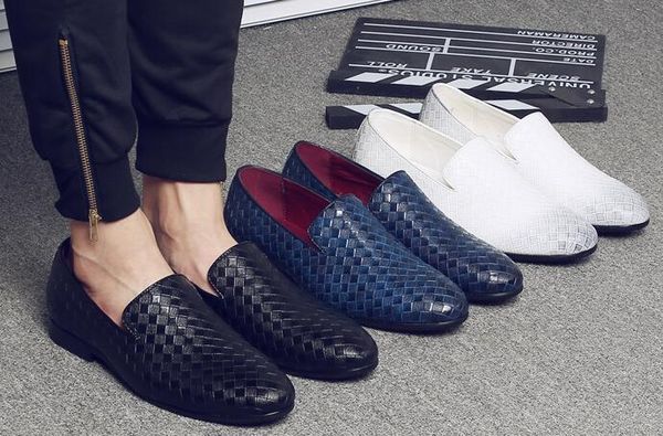 new style men weave leather shoes casual loafers slip on mens dress shoes business driving shoes big size 38-48 dropshipping, Black
new style men weave leather shoes casual loafers slip on mens dress shoes business driving shoes big size 38-48 dropshipping, Black