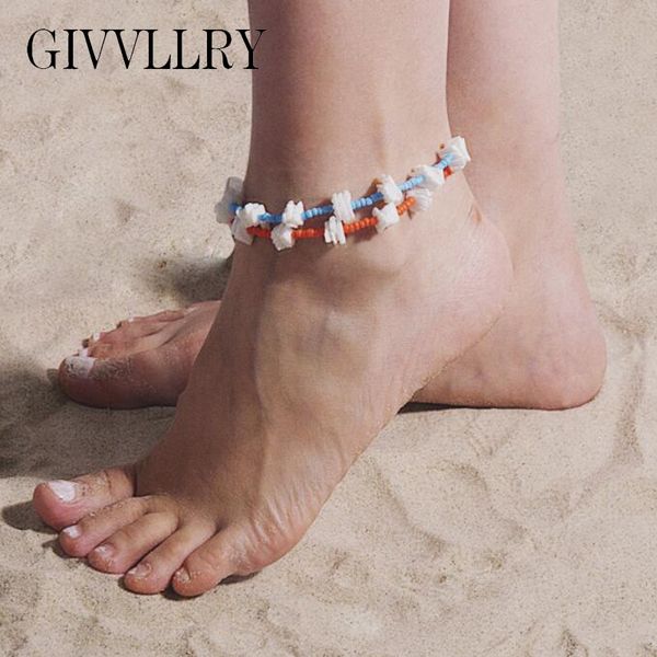 givvllry bohemian beads chain anklets for women ethnic beach white shell pieces beaded ankle bracelets fashion boho jewelry, Red;blue
givvllry bohemian beads chain anklets for women ethnic beach white shell pieces beaded ankle bracelets fashion boho jewelry, Red;blue