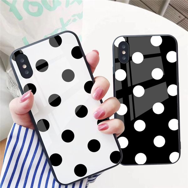 gykz vintage polka dot tempered glass phone case for iphone xs max xr x 7 8 6 6s plus black white glossy hard back cover coque
gykz vintage polka dot tempered glass phone case for iphone xs max xr x 7 8 6 6s plus black white glossy hard back cover coque