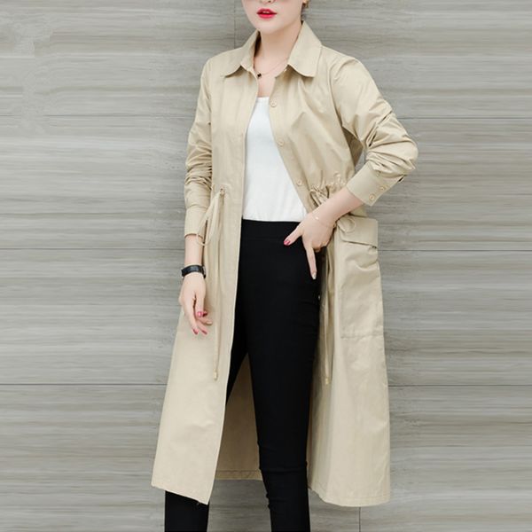 korean clothes trench coat for women 2020 spring autumn solid color single-breasted long sleeve thin windbreaker ropa mujer z355, Tan;black
korean clothes trench coat for women 2020 spring autumn solid color single-breasted long sleeve thin windbreaker ropa mujer z355, Tan;black