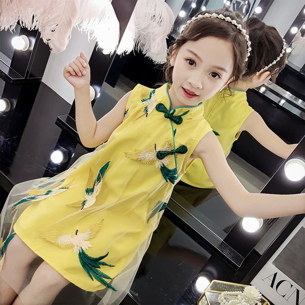 girl's cheongsam skirt summer hanfu chinese style little girl princess skirt 2020 new children's dress 4y-14y 228, Red;yellow
girl's cheongsam skirt summer hanfu chinese style little girl princess skirt 2020 new children's dress 4y-14y 228, Red;yellow