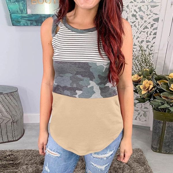 beach tank for women casual stripe boho print splice tank cross strap vest round neck #c, White
beach tank for women casual stripe boho print splice tank cross strap vest round neck #c, White