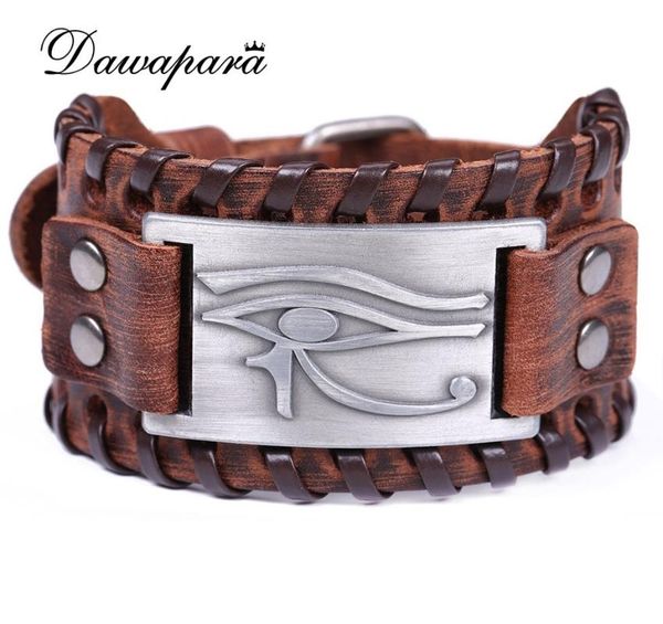 dawapara religious punk leather bracelets & bangles antique silver eye of horus sigil wide cuff wristband gifts, White
dawapara religious punk leather bracelets & bangles antique silver eye of horus sigil wide cuff wristband gifts, White