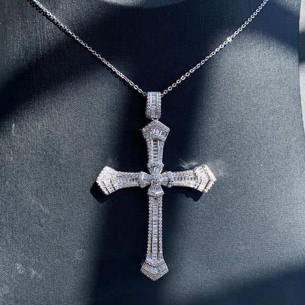 rulalei sparkling luxury jewelry 925 sterling silver full princess 5a cz cross pendant lucky women necklace with chain gift
rulalei sparkling luxury jewelry 925 sterling silver full princess 5a cz cross pendant lucky women necklace with chain gift