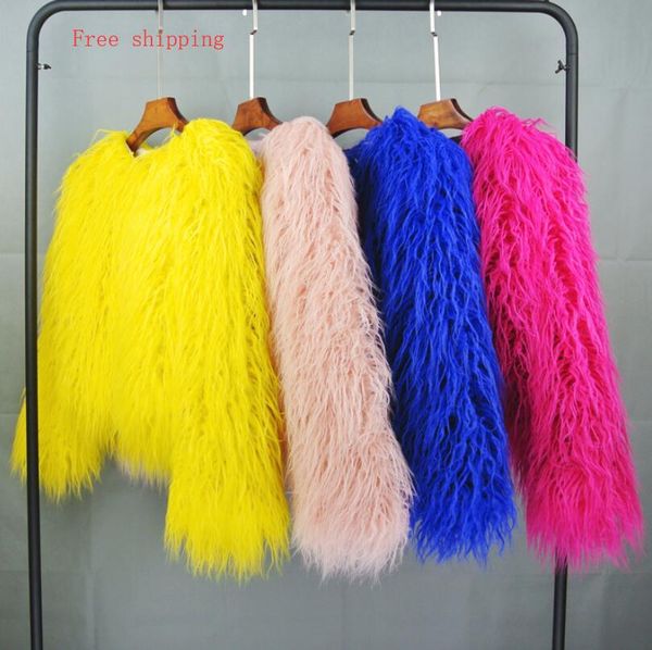 women's faux fur coats 2019 autumn winter new luxurious imitation fur coat korean pure color wool short coat female overcoat, Black
women's faux fur coats 2019 autumn winter new luxurious imitation fur coat korean pure color wool short coat female overcoat, Black