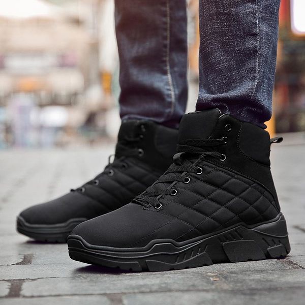 2019 winter boots men ankle snow shoes waterproof keep warm plush mens winter footwear outdoor anti-slip botas masculina hombre, Black
2019 winter boots men ankle snow shoes waterproof keep warm plush mens winter footwear outdoor anti-slip botas masculina hombre, Black