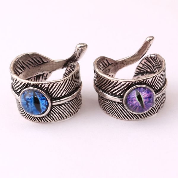vintage punk evil eye leaf open finger ring for men women fashion adjustable antique silver purple blue resin stone rings z4p558, Golden;silver
vintage punk evil eye leaf open finger ring for men women fashion adjustable antique silver purple blue resin stone rings z4p558, Golden;silver