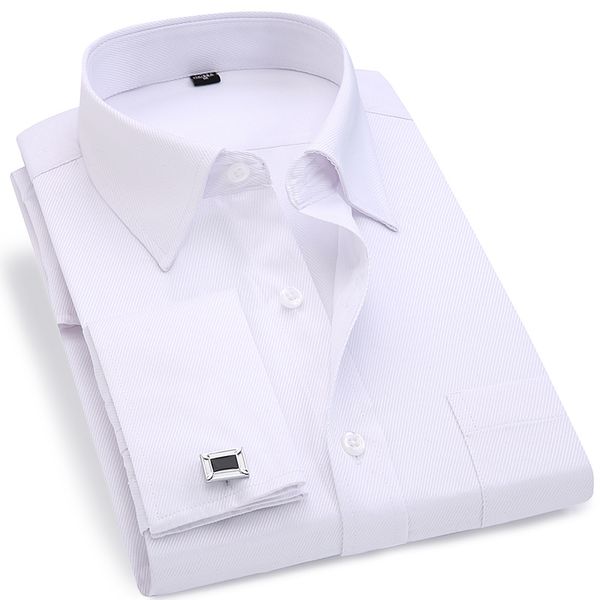 Men French Cufflinks Shirt 2018 New Men's Stripes Shirt Long Sleeve Casual Male Brand Shirts Slim Fit French Cuff Dress Shirts
Men French Cufflinks Shirt 2018 New Men's Stripes Shirt Long Sleeve Casual Male Brand Shirts Slim Fit French Cuff Dress Shirts