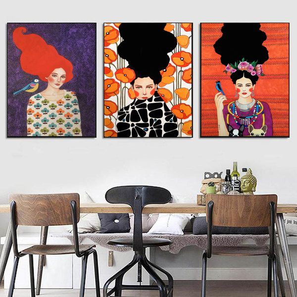 abstract girl hair flower bird wall art canvas painting nordic posters and prints vintage wall pictures for living room decor
abstract girl hair flower bird wall art canvas painting nordic posters and prints vintage wall pictures for living room decor