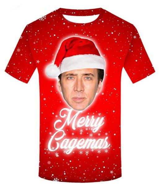 new fashion womens/mens nicolas cage christmas funny 3d print casual t-shirt, White;black
new fashion womens/mens nicolas cage christmas funny 3d print casual t-shirt, White;black