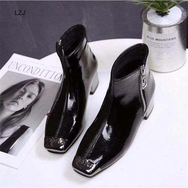 2019 women boots pu leather autumn winter shoes woman spuare toe block heels ankle boots female botas zapatos mujer 35-39, Black
2019 women boots pu leather autumn winter shoes woman spuare toe block heels ankle boots female botas zapatos mujer 35-39, Black