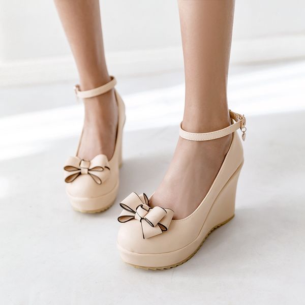 sarairis 2020 new fashion wedge high heels party pumps women shoes butterfly buckle strap spring/autumn shoes woman pumps, Black
sarairis 2020 new fashion wedge high heels party pumps women shoes butterfly buckle strap spring/autumn shoes woman pumps, Black