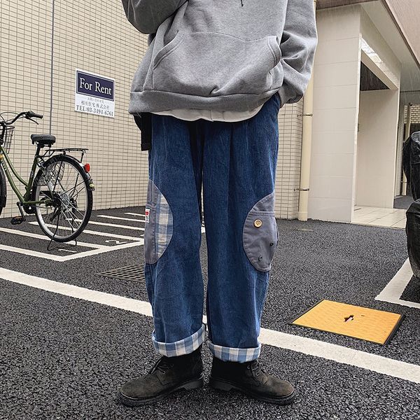 men's pants spring corduroy fashion hit color casual man streetwear wild hip-hop loose straight trousers mens s-xl, Black
men's pants spring corduroy fashion hit color casual man streetwear wild hip-hop loose straight trousers mens s-xl, Black