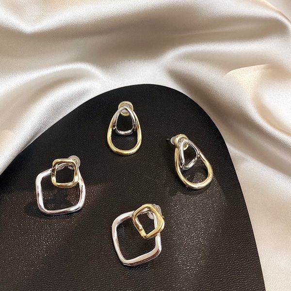 fashion simple geometric stud earrings wild metal square earrings gift for women girl creative alloy jewelry retro earrinen, Golden;silver
fashion simple geometric stud earrings wild metal square earrings gift for women girl creative alloy jewelry retro earrinen, Golden;silver