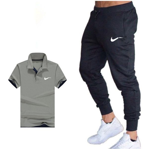 classic brand summer men 's sets polo shirts +pants two pieces sets casual tracksuit mens polo shirt gyms fitness suit -2xl, Gray
classic brand summer men 's sets polo shirts +pants two pieces sets casual tracksuit mens polo shirt gyms fitness suit -2xl, Gray